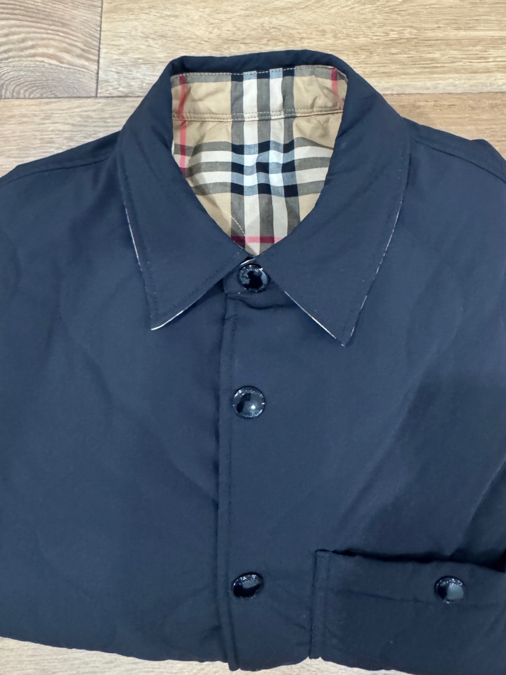Burberry - Reversible Quilted Nylon Jacket with Signature Burberry Pattern - Picture 11 of 13